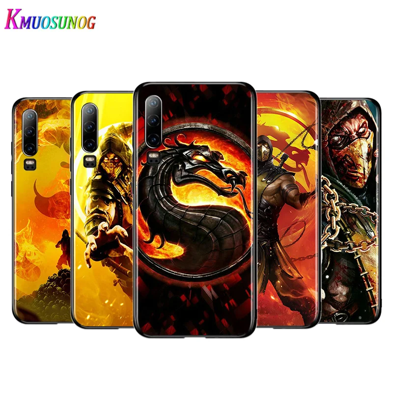 Крутой черный чехол Mortal Kombat для Huawei P40 P30 P20 P10 P9 P8 Lite E 5G 2017 2019 Pro Plus телефона |