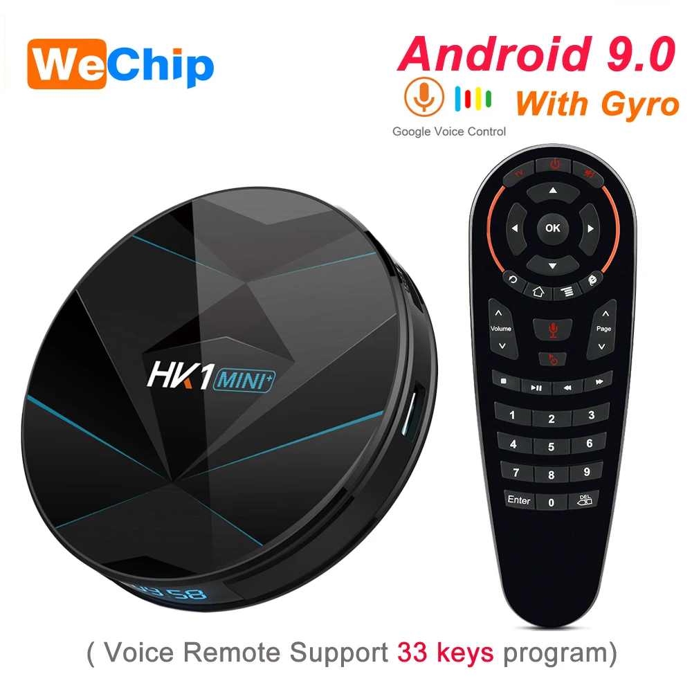 ТВ приставка Wechip HK1mini Android 9 0 4 ядра 2 4G/5G Wi Fi 4K HD|ТВ-приставки и медиаплееры| |