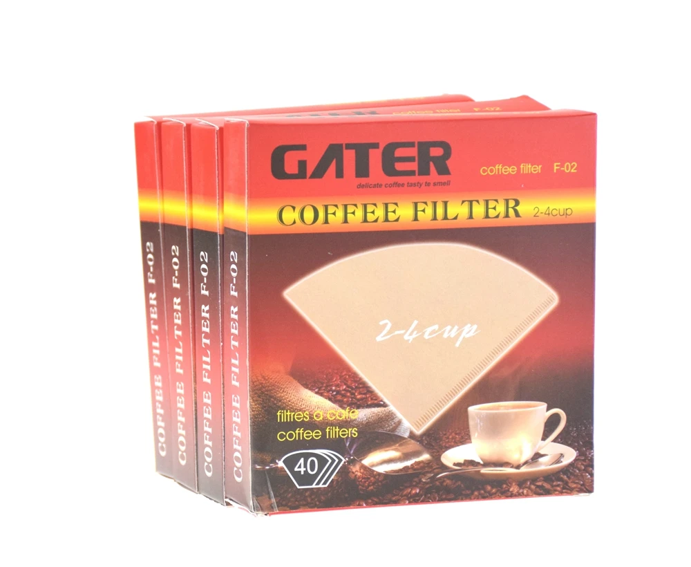 GATER V60 бумажный фильтр для кофе 40 шт. в пакете бумажные фильтры для кофе бариста аксессуары запасной CIQ