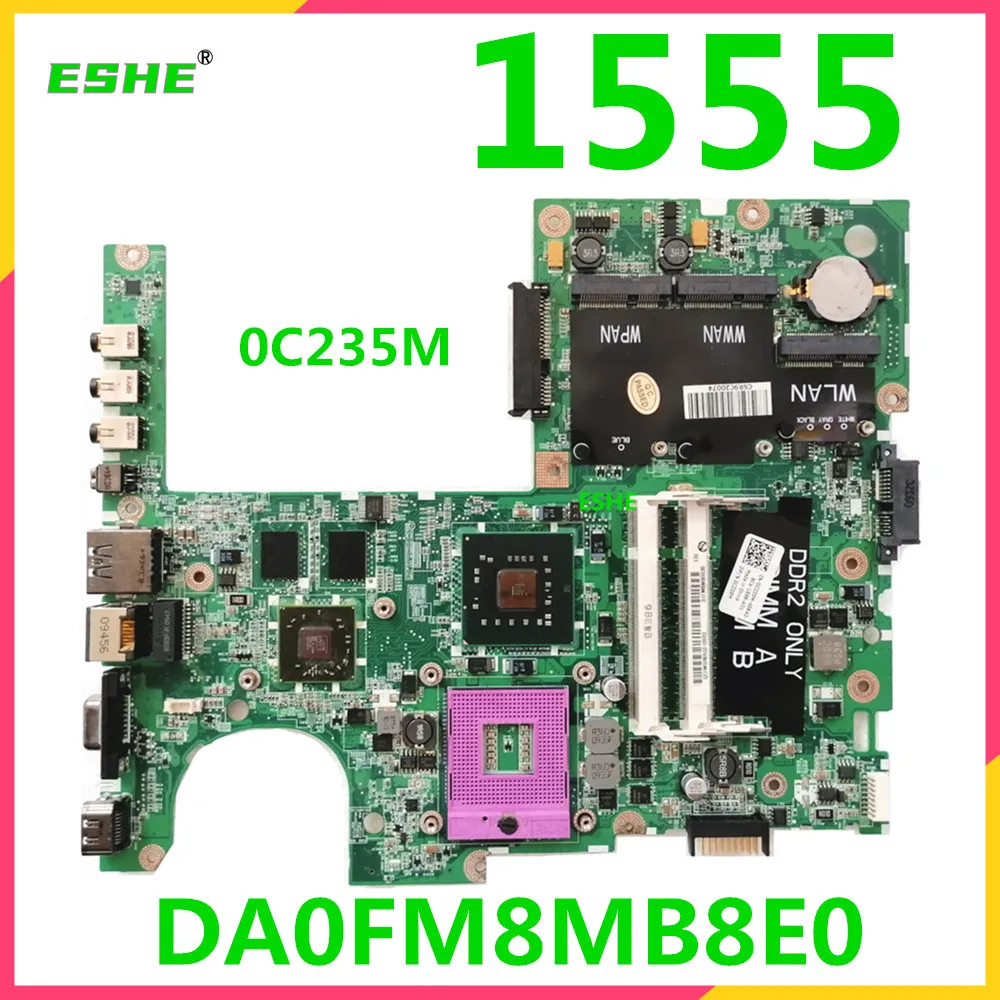 

CN-0C235M 0C235M C235M Mainboard For DELL Studio 1555 Laptop Motherboard DA0FM8MB8E0 PM45 DDR2 HD4500 GPU 100% test work