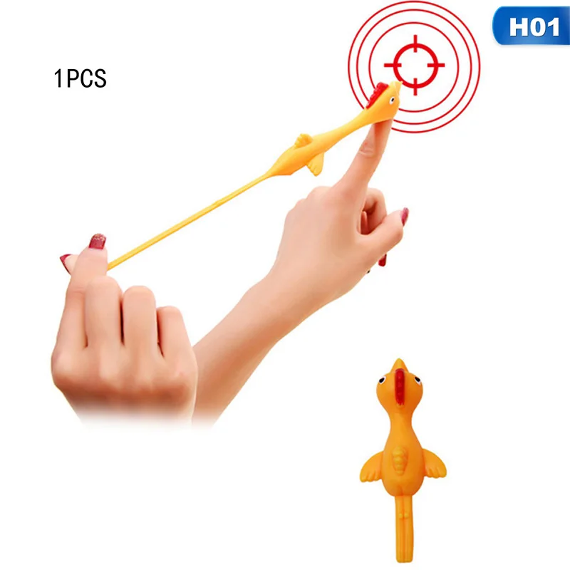 Катапульта индейка забавная игрушка рогатка цыпленок мягкая резиновая новинка