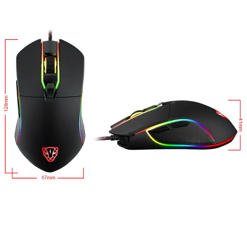 

Original Motospeed V30 Wired Gaming Mouse RGB Mice 3500 DPI Optical Sensor 6 Independently Buttons For Computer Laptop PC Gamer