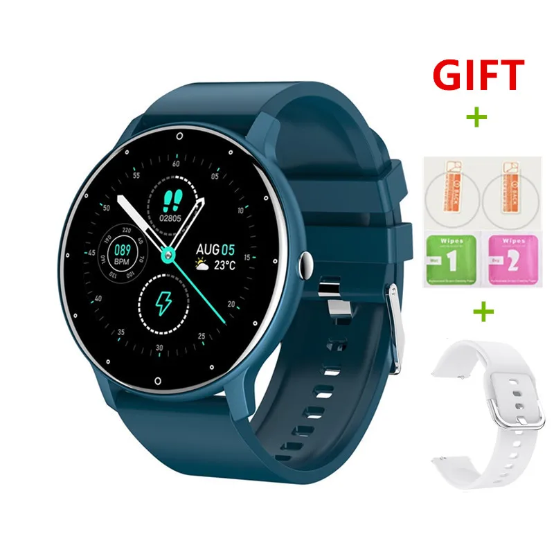 

2021 Newest Smart Watch Men Full Touch Screen Sport Fitness Watch IP67 Waterproof Bluetooth Smartwatch Women For Android iOS