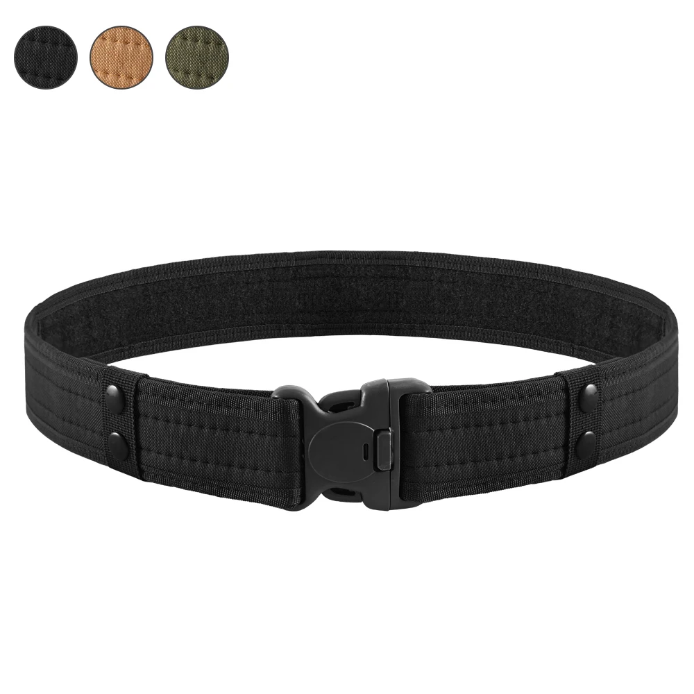 

Tactical Adjustable Waist Belt with Plastic Buckle Army Heavy Duty Training Waist Belt Hunting Training Quick Release Belt