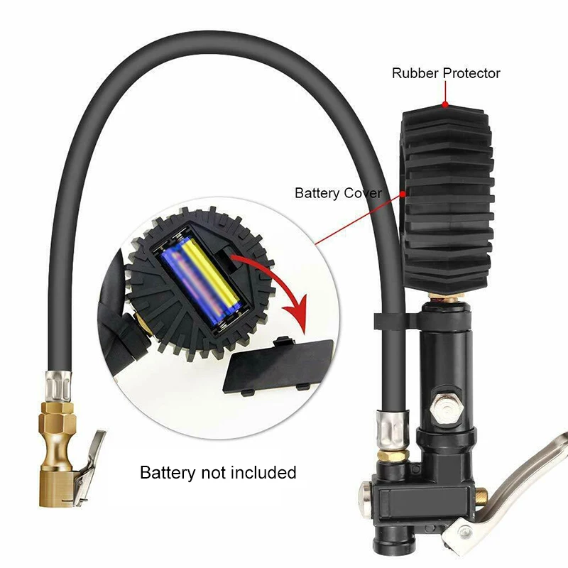 2020 Новый цифровой светодиодный насос для шин Манометр воздушный компрессор