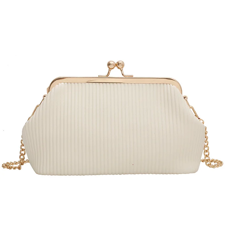 

Simple PU Leather Crossbody Bags For Women 2021 Summer Branded Shoulder Bag Handbags Trending Luxury Travel Shell Clip Bag