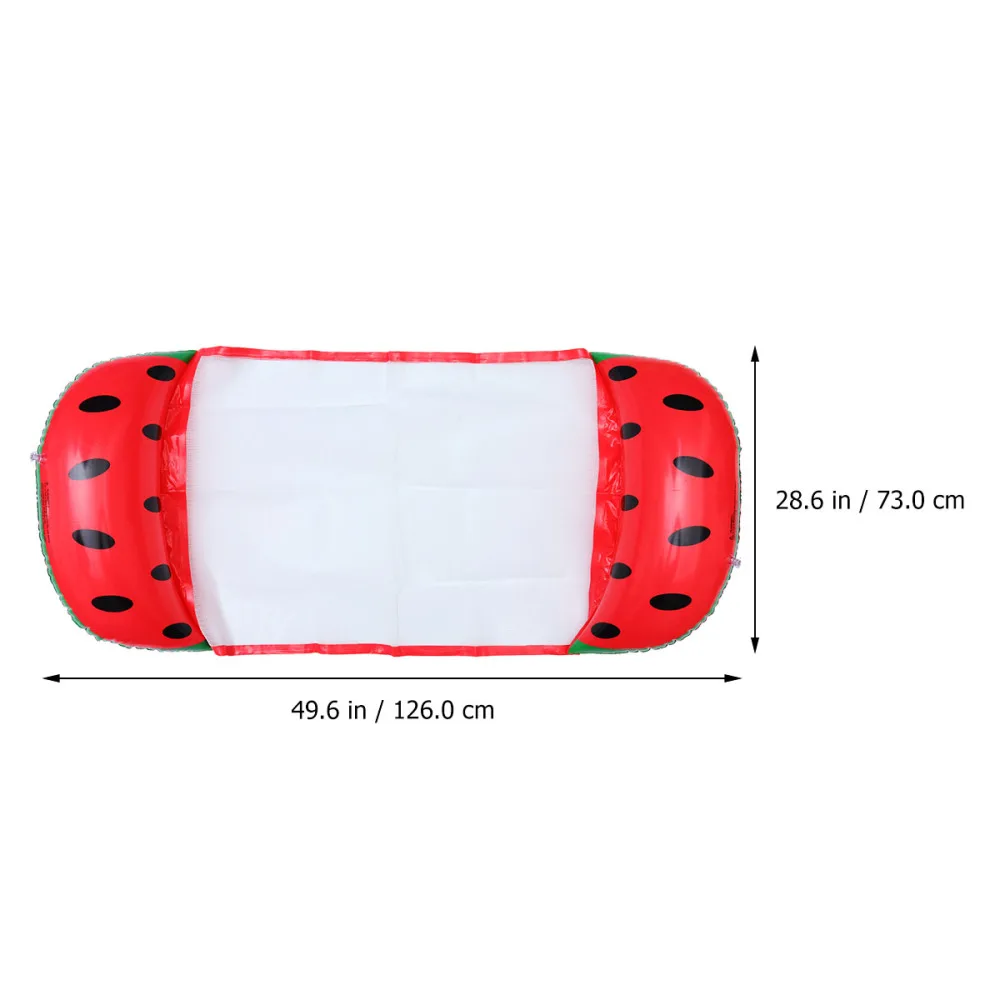 

1pc Water Floating Bed Inflatable Hammock Summer Swimming Pool Floating Mat Swimming Ring (Watermelon Pattern)