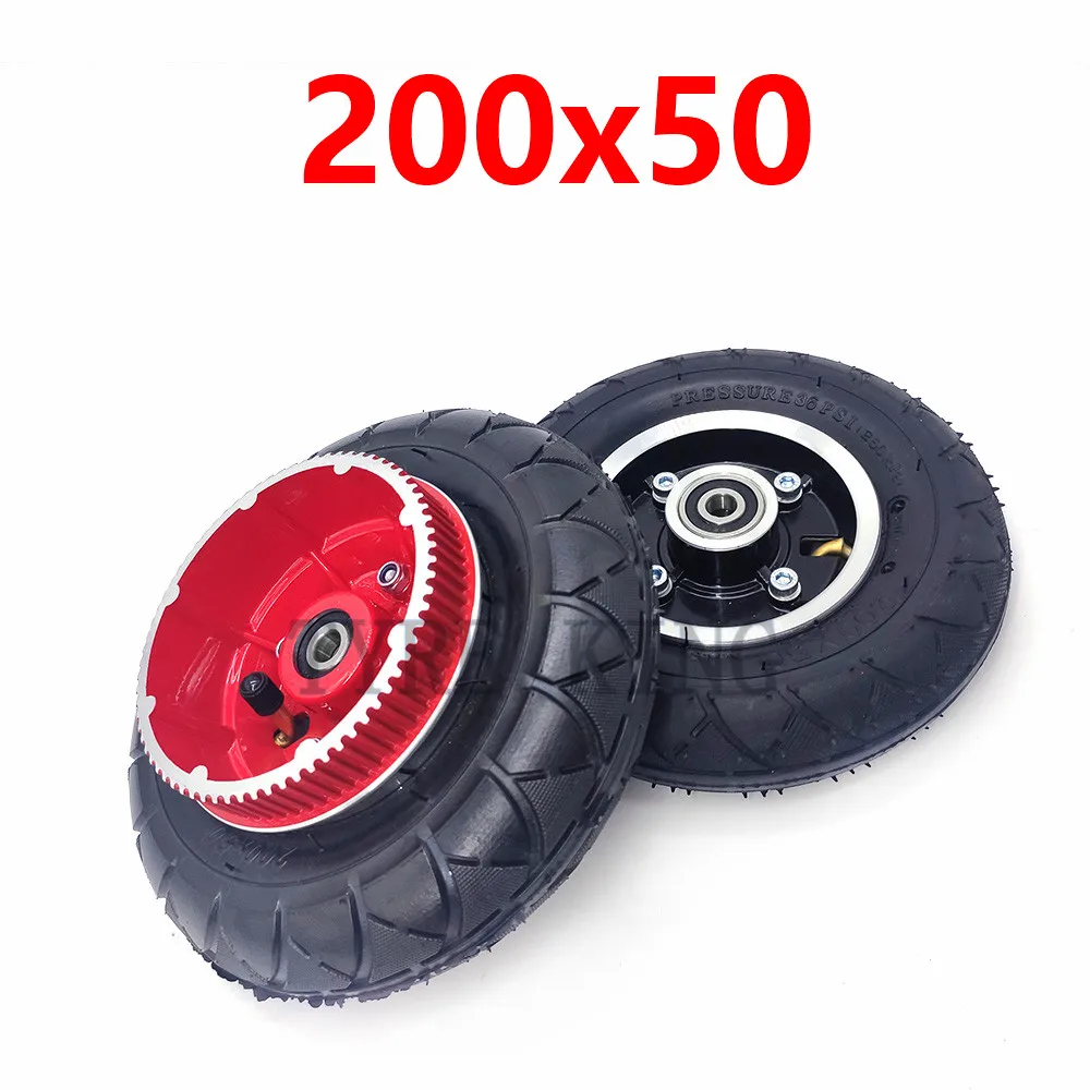 

8 Inch 200x50 Electric Scooter Tyre Wheel Hub 8x2 Inner Tube Outer Tires Aluminium Alloy Front/rear Pneumatic Wheels