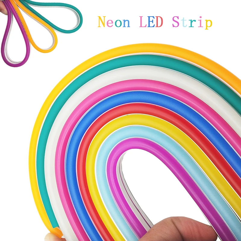 Светодиодная неоновая лента Fiex 12 В светильник вая трубка для комнаты