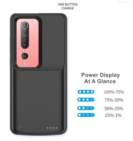 Leioua 6800 мАч для Xiaomi Mi10 10 Pro Чехол батареи внешний смарт телефон чехол аккумулятор Mi зарядного устройства|Чехлы