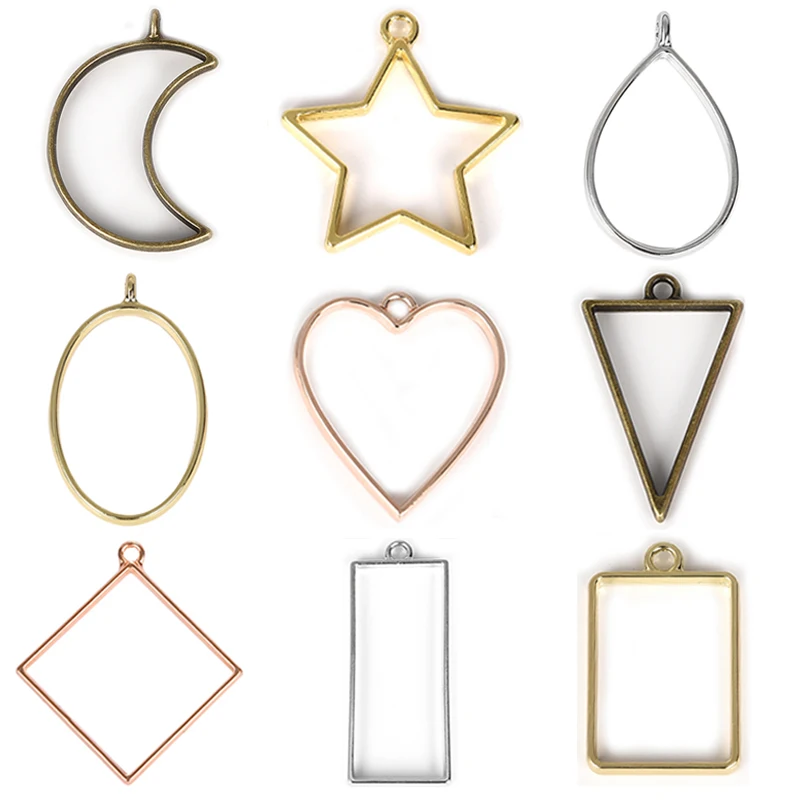 5 шт. круглые рамки для ювелирных изделий в форме цветка|Ювелирная фурнитура и