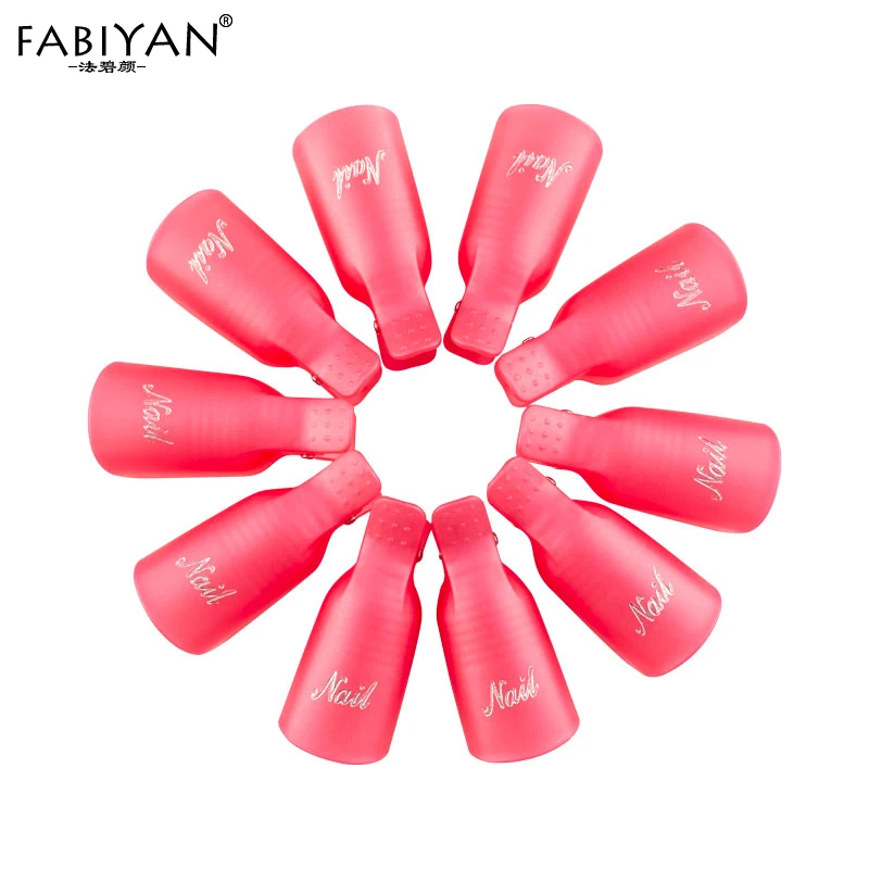 Plastic Pink 5 шт ногтей советы средство для снятия УФ гель-лака обертывание Силиконовый Эластичный замачиваемый колпачок зажим для маникюра очищающий лак инструмент многоразовый палец - Цвет: Plastic Pink