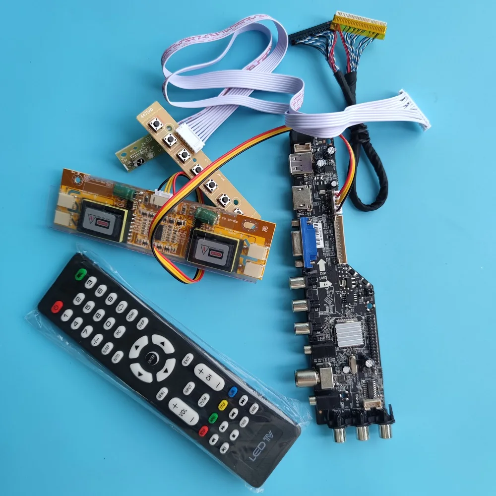 Комплект для HSD190MGW1 DVB-T 4 CCFL панель экран HDMI-совместимый USB VGA Цифровой 1440x900