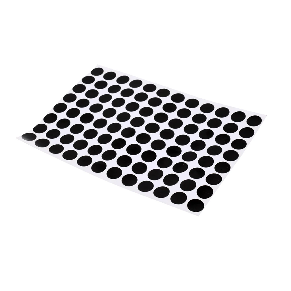 

96Pcs/Sheet 1.2cm Black Self Adhesive Pool Table Spot Marking Stickers