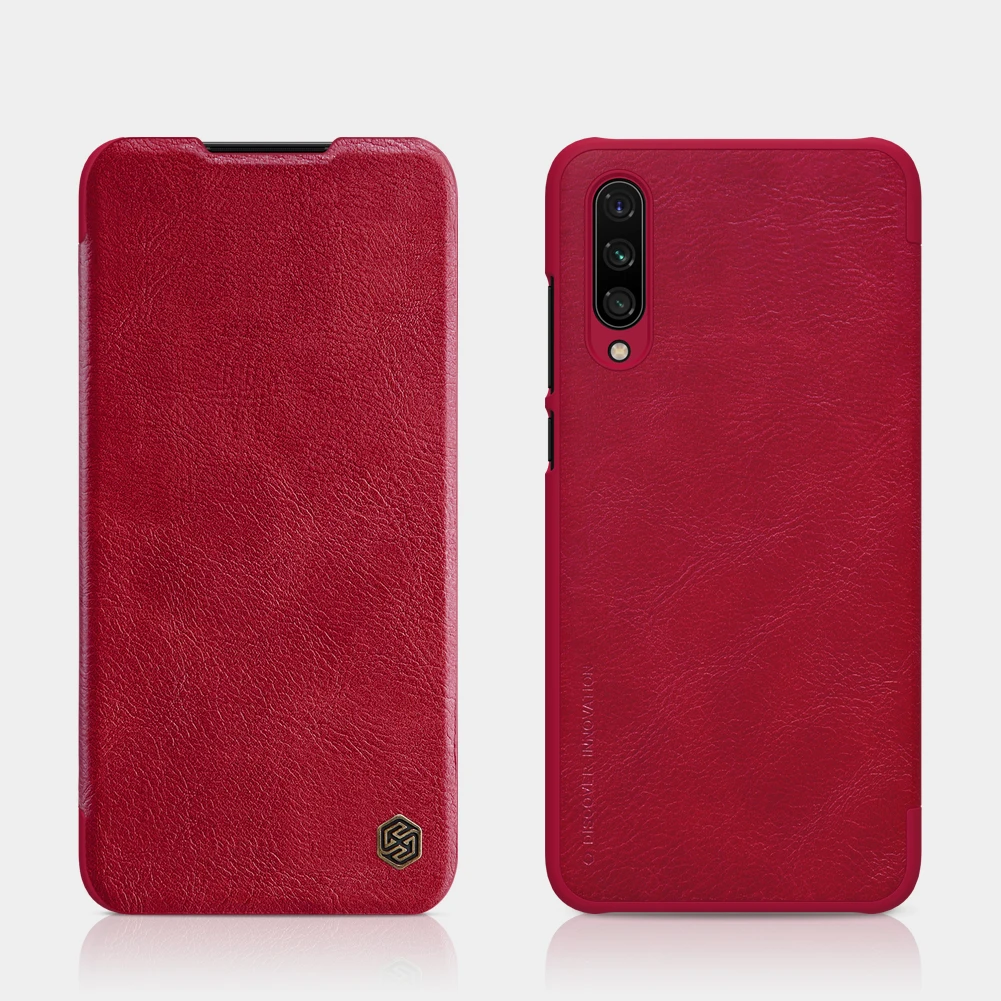 Кожаный чехол Nillkin для Xiaomi mi CC9e и mi A3 Qin серии флип Чехлы Роскошные чехлы для телефонов задняя крышка