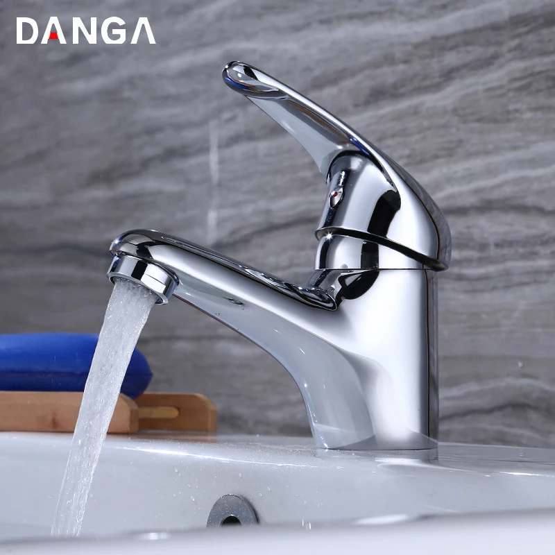 

Basin Faucets Brass Sink Tap Bathtub Mixer Electroplated Single Handle Bathroom Tap Toilet Washbasin Hot and Cold Water Faucet