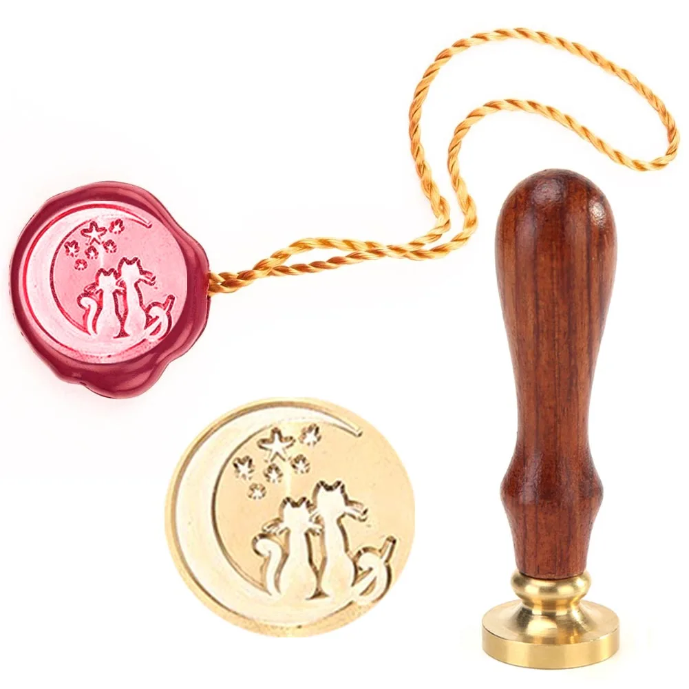 Ретро пожарный штамп для росписи животный узор уплотнение воск наборы заменить