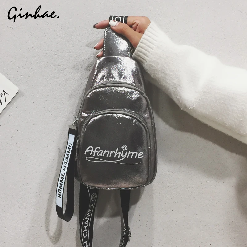 

NEW Women's Chest Pack Bag Hip Hop Banana Belt Bag Mini High Quality Crossbody Bags Female PU Leather Waist Bags Purse Pocket
