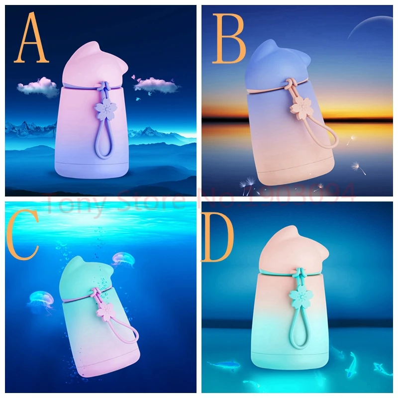 Симпатичный умный термос с котом из нержавеющей стали Термокружка детские чашки