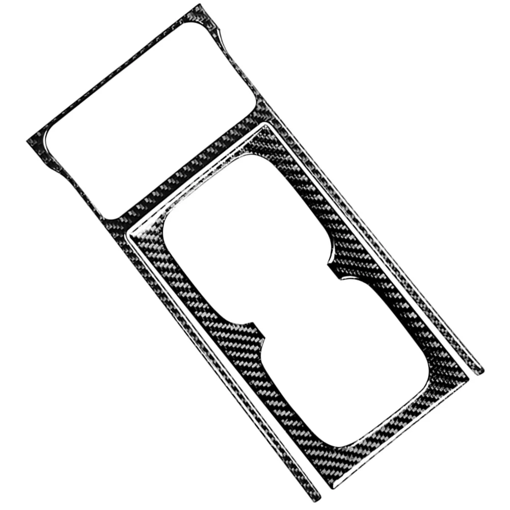 

2pcs/set Car Panel Trim Sticker Decoration Console Cup Holder Frame Stickers Auto Styling Trim Cover Sticker Parts
