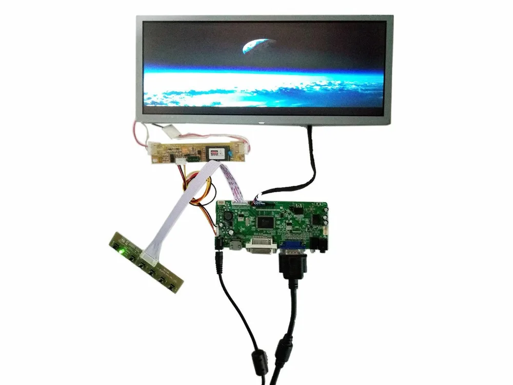 M.NT68676 комплект платы драйвера для LQ123K1LG03 1280x480 HDMI + DVI VGA 12 3 дюймовый ЖК светодиодный
