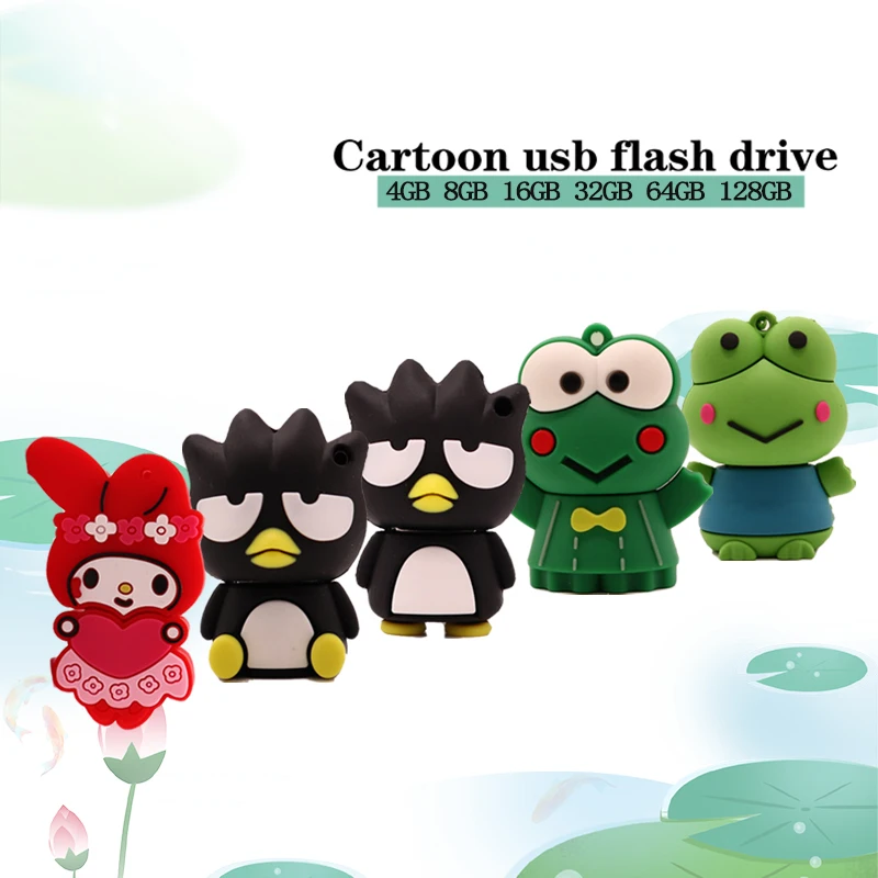 Флеш накопитель 64 ГБ памяти 32 мультяшная лягушка/пингвин usb флеш 4 8 16 креативный в