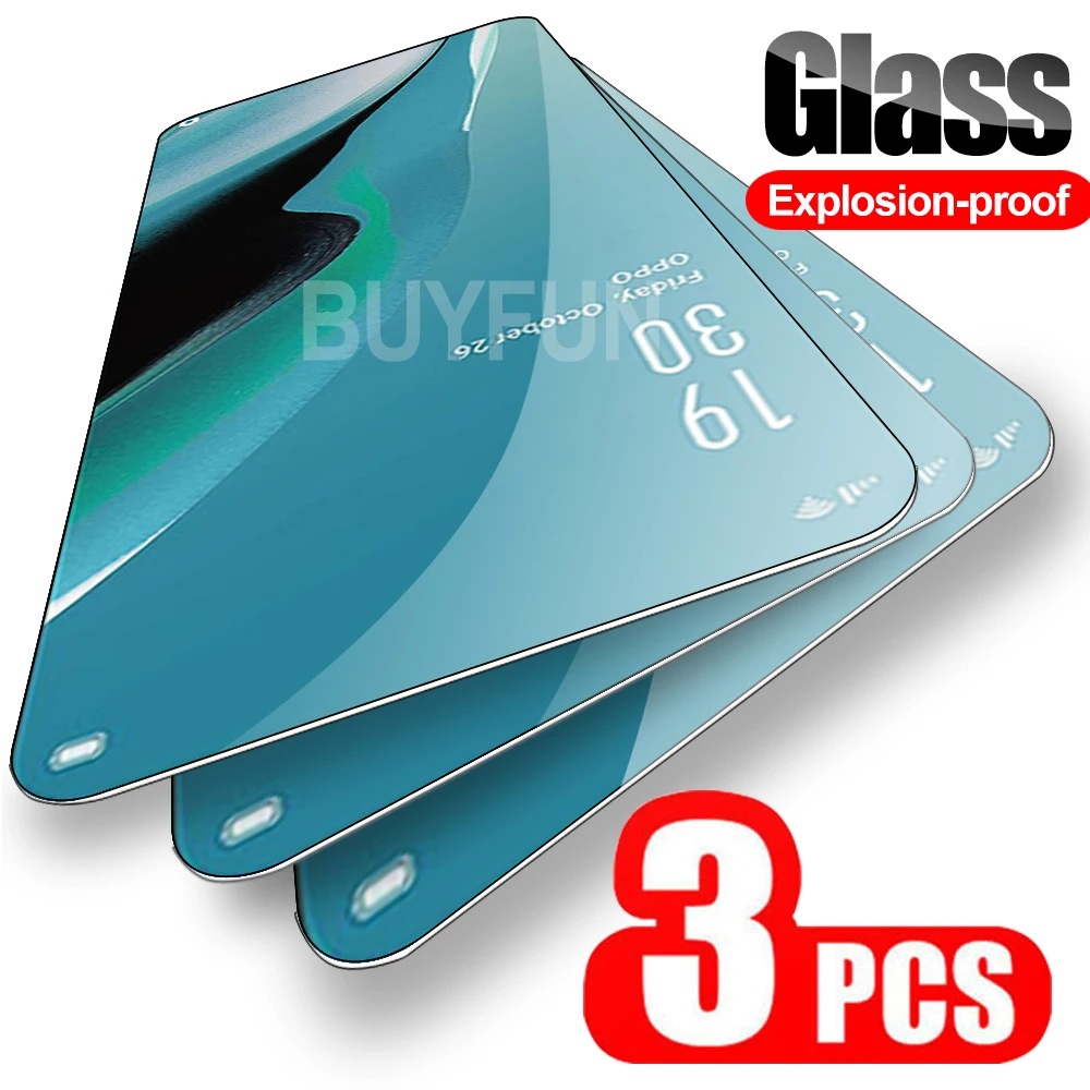 

3PCS Safety Glass For OPPO Reno2 F Z Screen Protector For Reno 2 2f 2z Full Cover Film Protective Tempered Glas Reno2f Reno2z