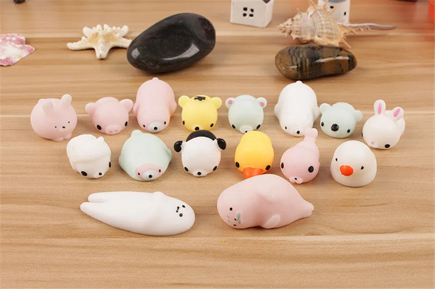 Antistress Toy Set Cute Luminous Mochi Squishy Cat Plaything Squeeze Healing Fun Kids Kawaii Stress Reliever Decor Toys | Игрушки и