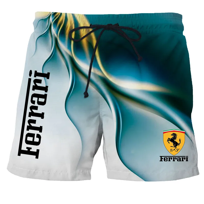 

Summer New 3D Men Shorts Geometric Pattern Swimming Trunks Mens Funny Lingge Agency Beach Pants Fashion Hot Male Swimsuit Pants