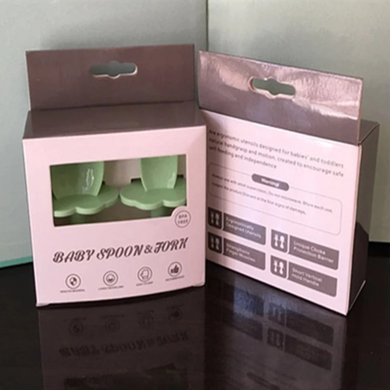 Детский тренировочный набор ложек и вилок для новорожденных Feeidng ложка супа