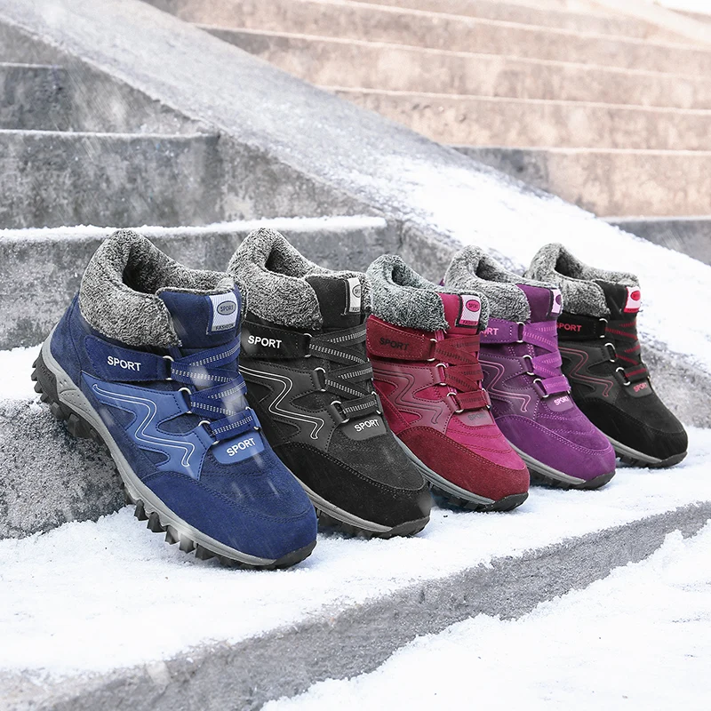 

Warm Winter Snow Boots Men with Fur Botas Masculinas Fashion Martin Boots Men Waterproof Footwear Mens Boots High Quality