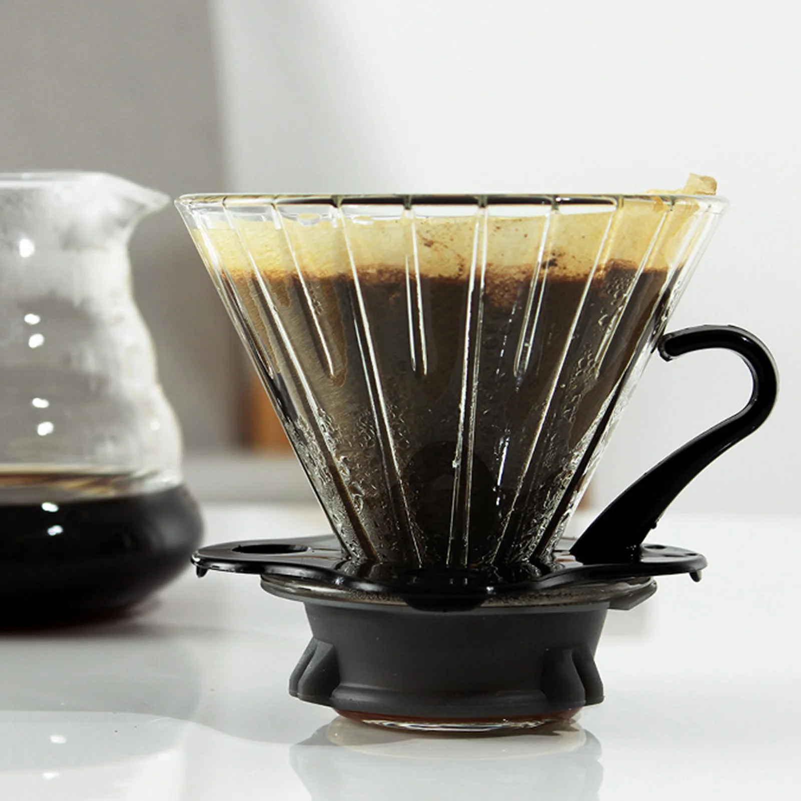 100 шт. V образные фильтры для кофе|Фильтры кофе| |