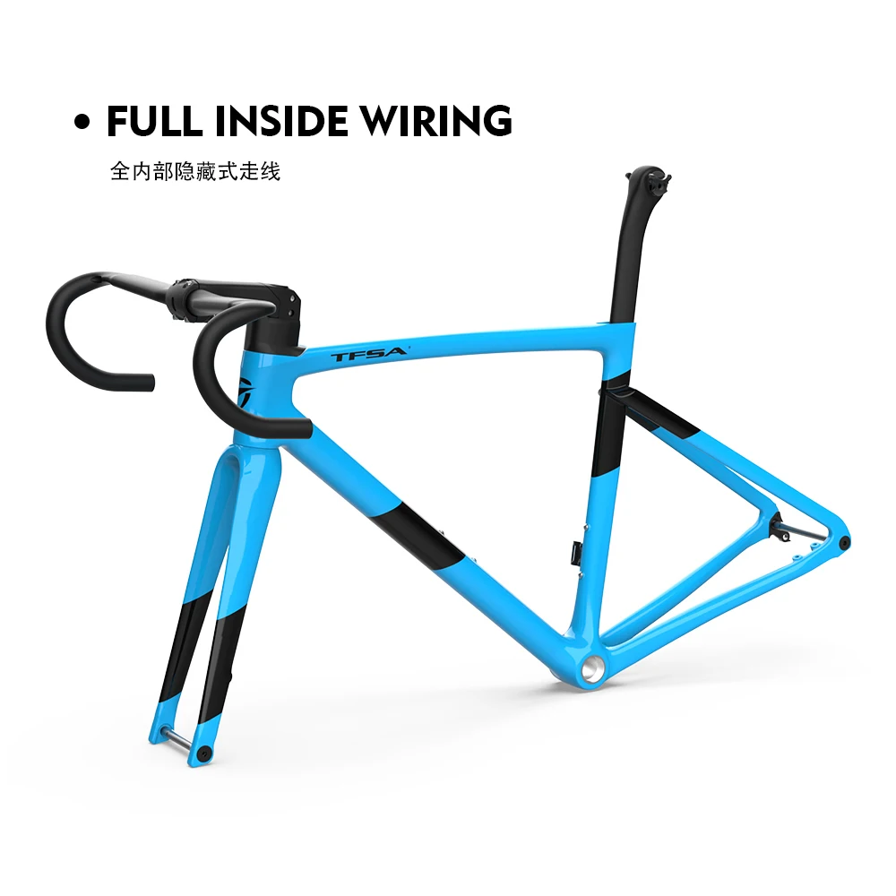 

2021 full internal cable disc brake with handlebar neck BSA 700*28C T1000 road bike frame