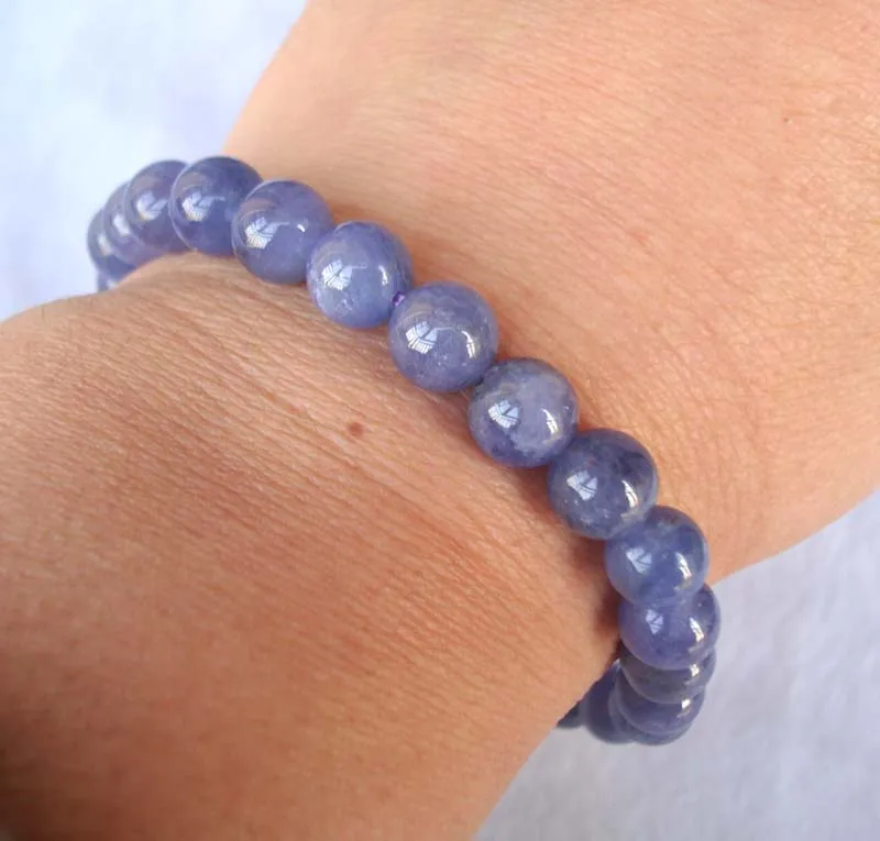 Бесплатная доставка натуральный циркониевый круглый 8 мм браслет с бусинами