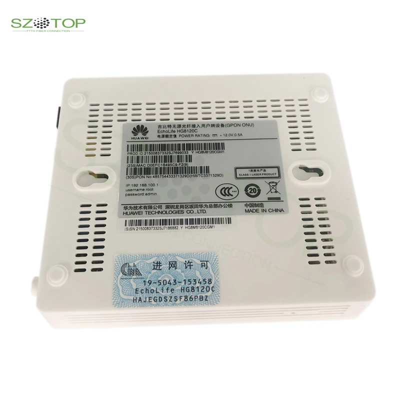 

Новый оптоволоконный модем HG8120C Huawei GPON XPON ONU Ont с 1GE + 1FE + 1TEL SC UPC/APC