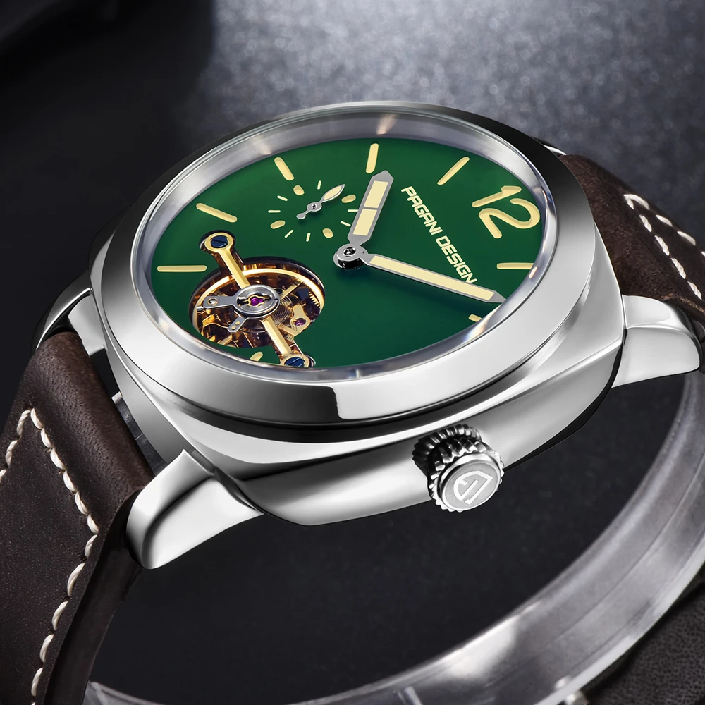 Классические часы Tourbillon Мужские автоматические механические Спортивные 3 бар