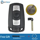 OkeyTech 3 кнопки сменный дистанционный Автомобильный ключ оболочка Чехол для BMW 13567 серии E60 E90 E92 E70 E71 E72 E82 E87 E88 E89 X5 X6