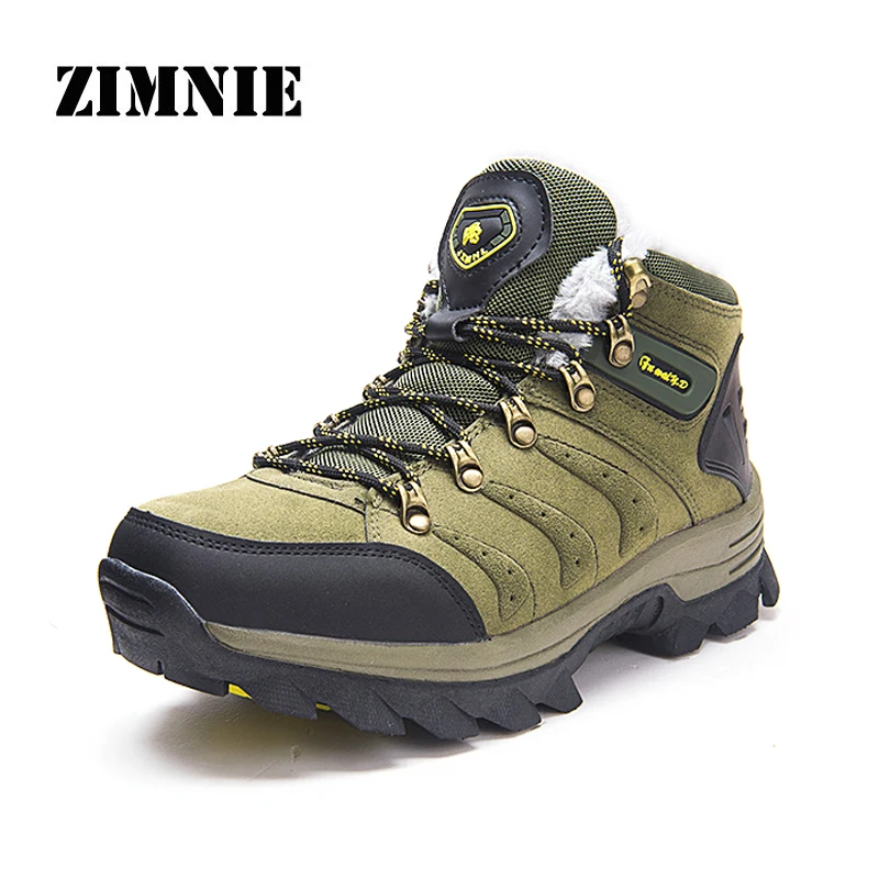 

ZIMNIE 2021 Winter Comfortable Snow Men Boots Shoes With Short Plush Warm Casual Women Ankle Boots Unisex Sneakers Size 36-48