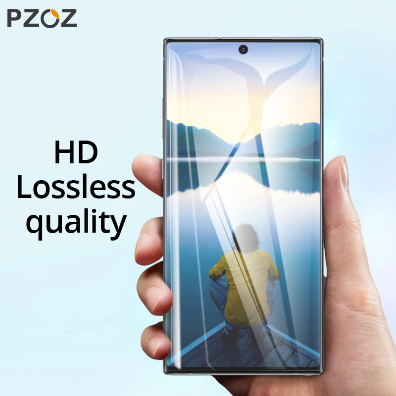 PZOZ Soft Hydrogel Film For Samsung Galaxy Note 10 Plus 5G phone Full Screen Protective A80 A90 Films | Мобильные телефоны и
