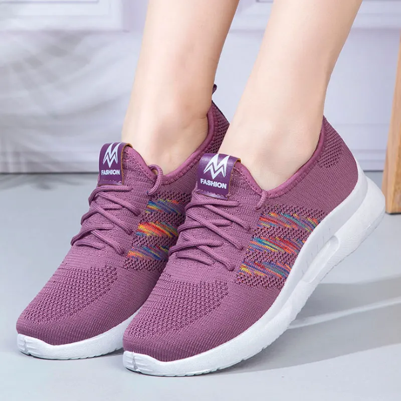 Модные женские кроссовки Модель 2020 года Женские на плоской подошве Обувь для