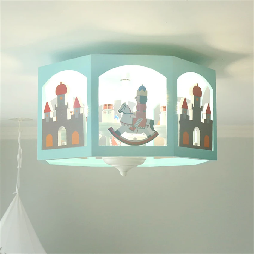

Nordic Fairy Tale Cartoon Circular Ceiling Lights Bedroom Living Room Children's Room Ceiling Lamps American Girl Home Lighting