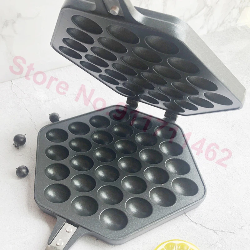 Murah Wajan Pembuat Wafel Gelembung Renyah Eggettes Cetakan Omelet Telur Wafel Kue Loyang Besi Bagian Muffin Piring Anti Lengket
