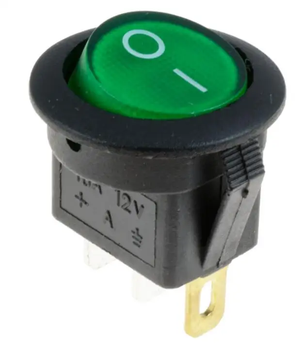 

Круглый кулисный переключатель KCD1 12В/220В