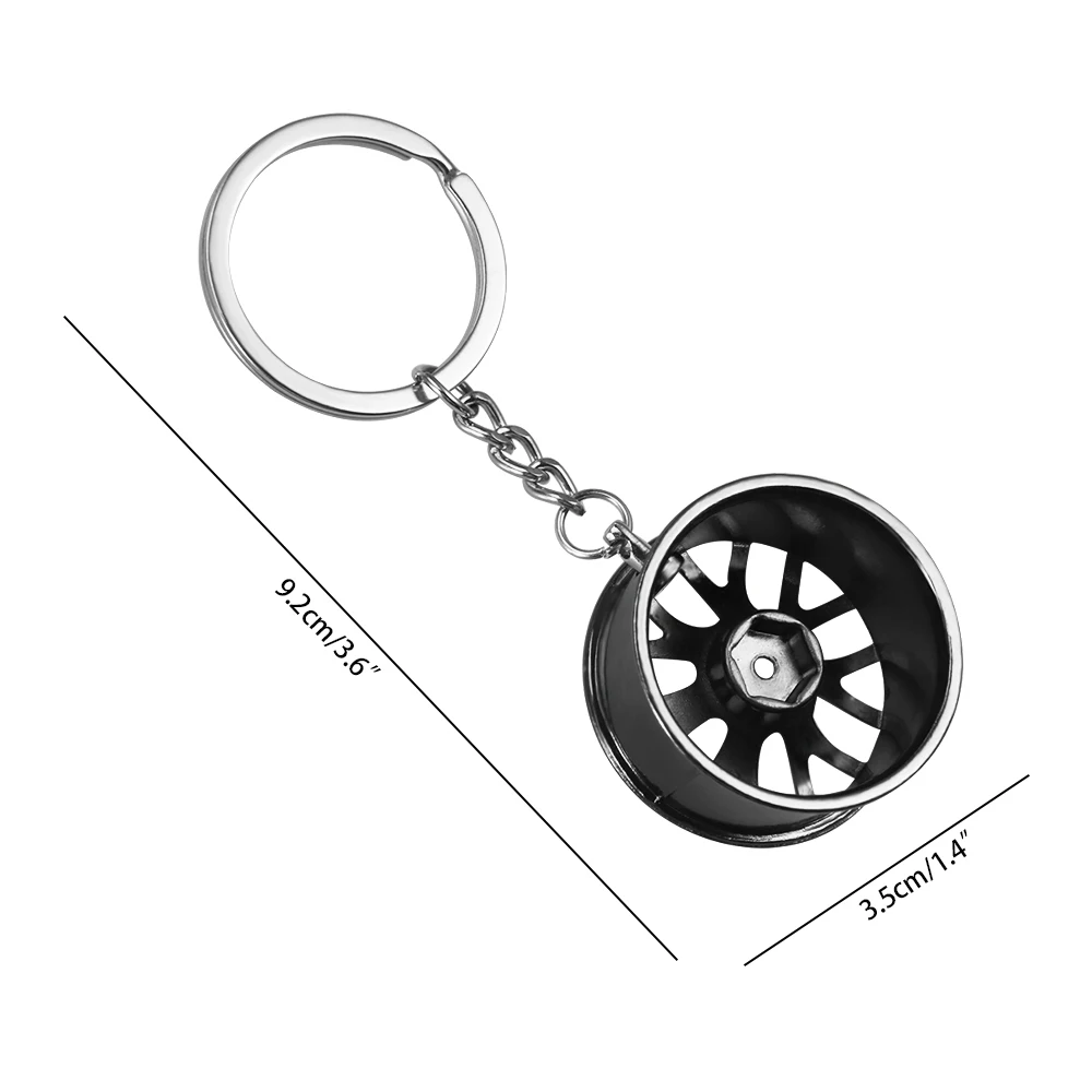 Мини-брелок для автомобильных колес мини-брелок обода JDM Hellaflush из цинкового