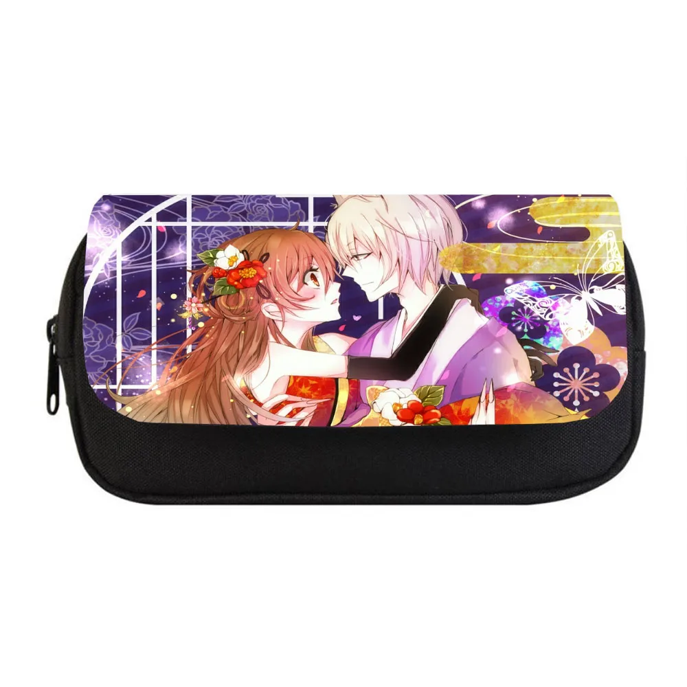 

Anime kamisama love Pencil bag Women Makeup Bag Child boys girls Pencil Case Student Double Zipper pencil Bag Handbag Purse