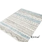 Винтажный небольшой ковер Reese, с принтом, для гостиной, спальни, полосатые коврики