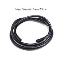 12510meter black food grade silicone flexible tubing id 1mm x od 3mm id 25mm x od 31mm high temp resistance hose