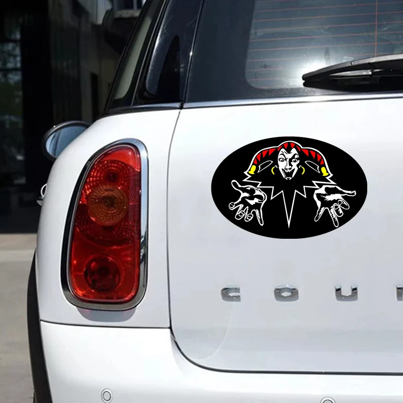 

42X30cm King and Jester Funny Car Sticker Vinyl Decal Silver/black Auto Stickers for Car Bumper Window Car Decorations