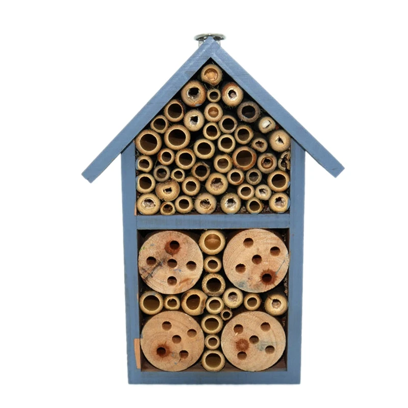 

Insect House Natural Wooden Bee Hotel Butterfly Habitat for Gardens Decoration Ornament Reptiles Living Box