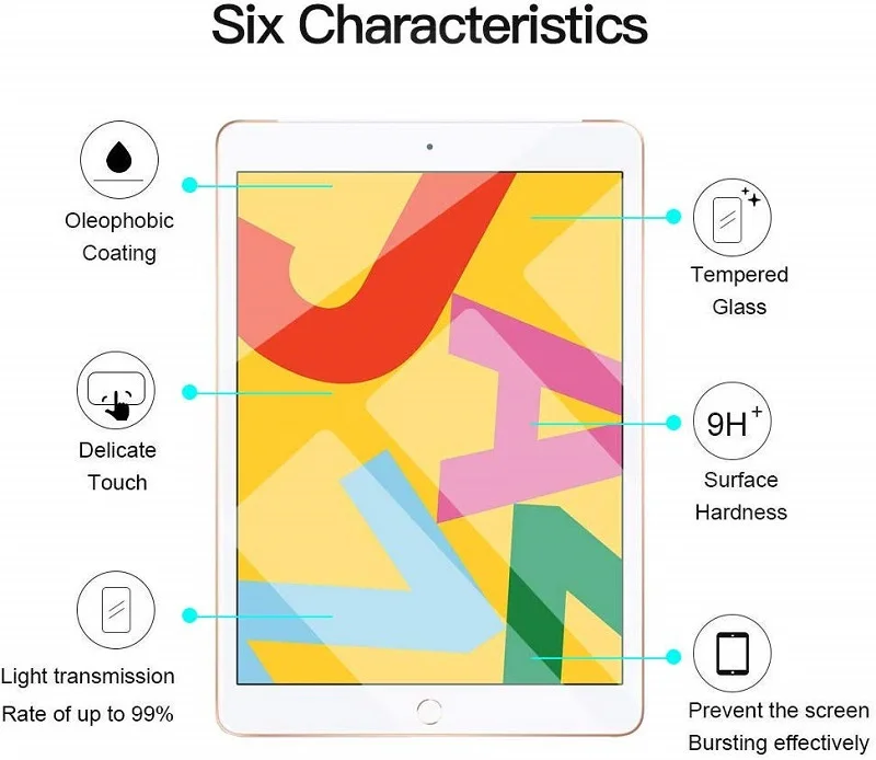 Защитная пленка для экрана для iPad 10,2 из закаленного стекла для Apple iPad 7 7-го поколения A2200 A2198 A2232